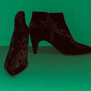 Vagabond shoemakers Black Velvet Esther Ankle Boots Booties (G)